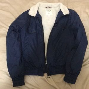 garage sherpa-lined windbreaker